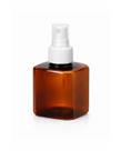 Kit 10 Frascos Plástico Âmbar Cubo 200ml com Válvula Spray para Multiuso de Produtos -