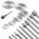 Kit 10 Fresa + 06 Disco Circular Para Micro Retifica