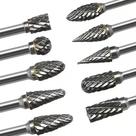 Kit 10 Fresas Lima Rotativa 1/8 Metal Duro P/ Dremel