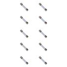Kit 10 Fusíveis de Vidro 10A 6mmx30mm