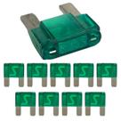 Kit 10 Fusíveis Lâmina Maxi 30 Amperes Verde Automotivo Kit 10 Fusíveis Lâmina Maxi 30 Amperes Verde Automotivo