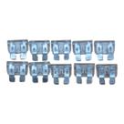 Kit 10 Fusíveis Lâmina Universal 25 Amperes Cristal