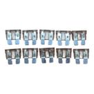 Kit 10 Fusíveis Lâmina Universal 7.5 Amperes Marrom