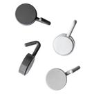 Kit 10 Gancho Adesivo Plastico - Branco e Preto - Clink Kit 10 Gancho Adesivo Plastico - Branco e Preto - Clink