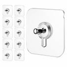 Kit 10 Gancho Adesivo Suporte Parafuso Multiuso, Pendurar Na Parede Azulejos Banheiro e Cozinha, Adesivo Autocolante Com