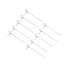 Kit 10 Ganchos Eucatex Pegboard Zincados para Chapa Perfurada 15 cm