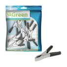 Kit 10 Garra Jacaré 50 Amp Preto 9,4cm
