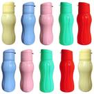 Kit 10 Garrafa Squeeze Garrafinha de Água 400ml Plástica Academia Livre de BPA Estilo Tupperware ECO