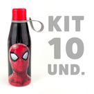 Kit 10 Garrafinha Infantil de Plástico Com Tampa Abre Fácil 530ml Plasútil