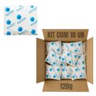 Kit 10 Gelo Gelinho Flexível Reutilizável 120g Artificial Para Cooler Lancheira