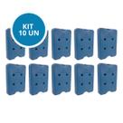 Kit 10 Gelo Placa Gel Artificial Reutilizável Rígido 1050ml Kit 10 Gelo Placa Gel Artificial Reutilizável Rígido 1050ml