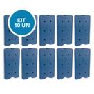 Kit 10 Gelo Placa Gel Artificial Reutilizável Rígido 750ml