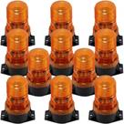 Kit 10 Giroflex Sinalizador Led Bivolt 9 a 30v Amarelo ambar