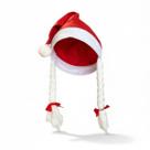 Kit 10 Gorros Touca Mamãe Noel com tranças Atacado p/ Natal