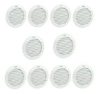 Kit 10 Grades De Ventilação Plástica 200mm Para Exaustor