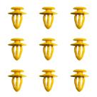 Kit 10 Grampo Amarelo Forro de Porta Ford Fiesta Ka Ecosport