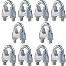 Kit 10 Grampos Crobs Galvanizado Para Cabos De Aços 3/4''