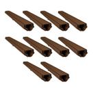 Kit 10 Grelha Invisível com Caixa Coletora Marrom 100x8cm
