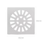 Kit 10 Grelha Quadrada 10,2 X 10,2cm em Pvc Astra