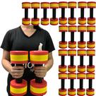 Kit 10 Halteres de Hidroginástica Redondo em EVA DF4015-VM 1-2Kg Vermelho/Amarelo Dafoca Sports