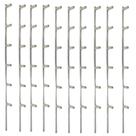 Kit 10 haste aluminio estrela 1,00 6 isoladores
