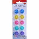 Kit 10 Imas Botton Para Painel Magnetico Fotos Geladeira Etc