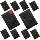 Kit 10 Interruptor Com Tomada Grafite Tramontina Liz
