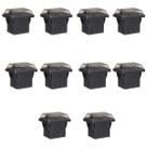Kit 10 Interruptor De Tecla Bipolar 15A 30223 M2FT2FE3G MG Cor:Preto