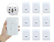 Kit 10 Interruptor Simples Aria Branco Tramontina 6A/250V Com Parafusos e Furo Oblongo