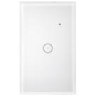 Kit 10 interruptor smart wi-fi 2.4ghz touch 1 via alexa google branco kian