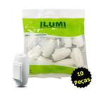 Kit 10 Interruptores Pera Meios Fio Abajur Lustre Ilumi Bco