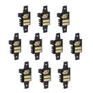 Kit 10 Interruptores Simples 2 Teclas 10A 250Vca Com Tomada 2P + T 10A 6H Weg