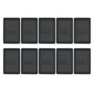 Kit 10 Interruptores Simples Preto - Habitat Fame