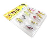 Kit 10 Iscas Artificiais Cmik Diversas