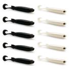 Kit 10 Iscas Artificiais Para Pesca Monster 3X E-Shad 12cm