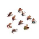 Kit 10 Iscas Mosca Artificial Mariposa Pesca Fly Real
