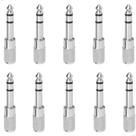 Kit 10 Jack 3,5mm Fêmea para 1/4 P10 Macho Estéreo Kit 10 Jack 3,5mm Fêmea para 1/4 P10 Macho Estéreo
