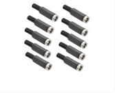 Kit 10 Jack J4 Plástico 2.1mm c/ Rabicho - Conectores