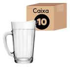 Kit 10 Jarra De Suco Vidro Estilo Copo Americano 750ml C/alça Nadir
