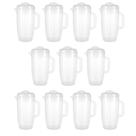 Kit 10 Jarra Plástica 3 Litros Transparente Com Tampa Plasvale