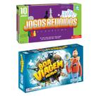 Kit 10 Jogos De Tabuleiro Reunidos Dama Ludo Xadrez Bingo Palavras Cruzadas + Boa Viagem Mundo - Nig