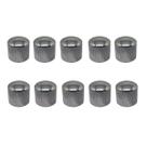 Kit 10 Knob Baixo Guitarra Metal Sem Parafuso KB01 Cromado