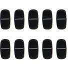 Kit 10 Knob Deslizante Rounded 4mm Preto Estilo Behringer