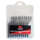 Kit 10 Lâminas E200 Para Rebarbador Aço Rápido Profissional Kit 10 Lâminas E200 Para Rebarbador Aço Rápido Profissional