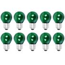 Kit 10 Lampada Bolinha Decorativa Colorida Abajur Festa 15WX127V Mini Bulbo Lustre