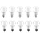 Kit 10 Lâmpada Branca Led Bulbo A60 Bivolt 6500k 12w Elgin