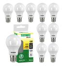 Kit 10 Lâmpada Led 12w Luz Quente Amarela 3000k Taschibra