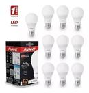 Kit 10 Lâmpada Led 7W Bulbo E27 6500K Branco Frio