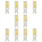 Kit 10 Lâmpada Led Arandela G9 3w 3000k Bivolt Branco Quente Arandela Halopin Bipino Muro Area Externa Exterior Interno Interior