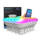 Kit 10 Lampada Led Dicróica MR16 Smart Wi-fi 2.4GHz 5w 2700K/6500K RGB GU10 291990257-10 Neo Avant
